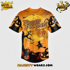 Rocket City Trash Pandas Happy Halloween Custom Baseball Jersey