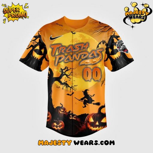 Rocket City Trash Pandas Happy Halloween Custom Baseball Jersey