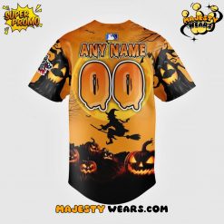 Rocket City Trash Pandas Happy Halloween Custom Baseball Jersey