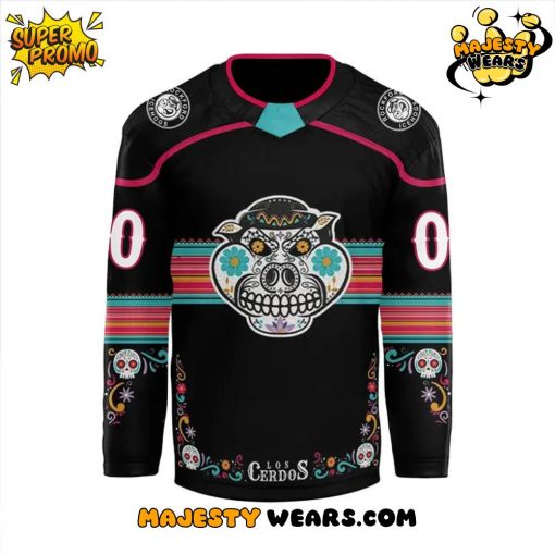 Rockford IceHogs x 2025 Dia de Los Muertos Custom Football Jersey