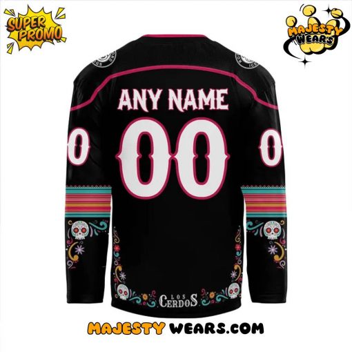 Rockford IceHogs x 2025 Dia de Los Muertos Custom Football Jersey