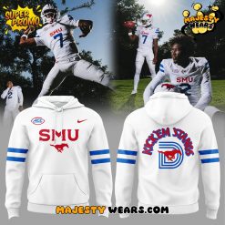 SMU Mustangs All White Uniform 2025 Special Hoodie