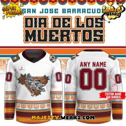 San Jose Barracuda Dia de los Muertos Tigres Del Mar Custom Hockey Jersey
