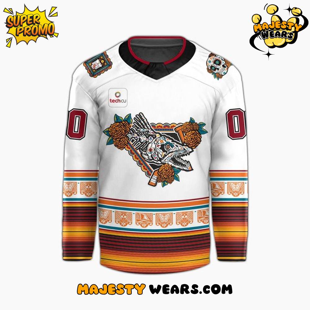 San Jose Barracuda Dia de los Muertos Tigres Del Mar Custom Hockey Jersey San Jose Barracuda Dia de los Muertos Tigres Del Mar Custom Hockey Jersey