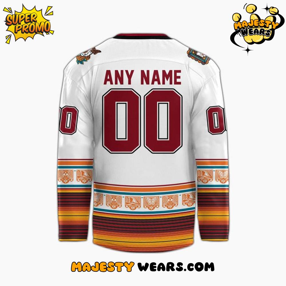 San Jose Barracuda Dia de los Muertos Tigres Del Mar Custom Hockey Jersey San Jose Barracuda Dia de los Muertos Tigres Del Mar Custom Hockey Jersey