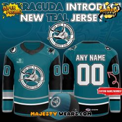 San Jose Barracuda Special New 2025-2026 Teal Custom Hockey Jersey