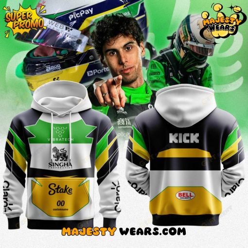 Sauber Gabriel Bortoleto Premium F1 Helmet Special Hoodie