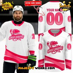 Savannah Ghost Pirates “Pink in the Rink” 2025 Custom Hockey Jersey