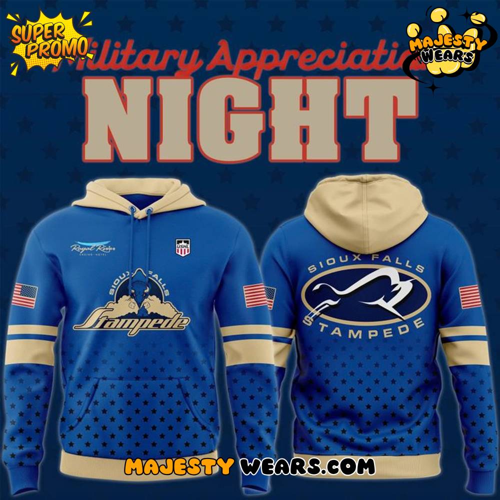 Sioux Falls Stampede Military Appreciation Night Special Hoodie Sioux Falls Stampede Military Appreciation Night Special Hoodie