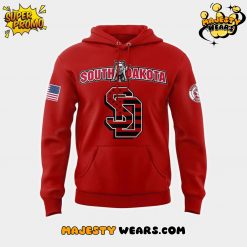 South Dakota Coyotes 2025 Military Appreciation Day Hoodie – Red