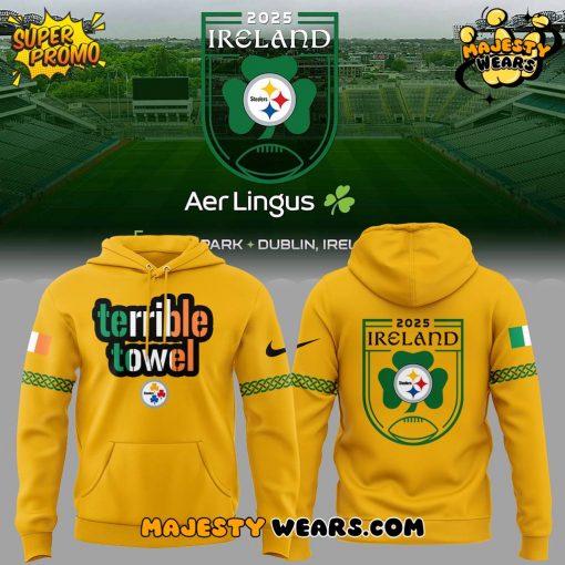 Steelers Ireland 2025 Dublin Game “Terrible Towel” Limited Edition Hoodie