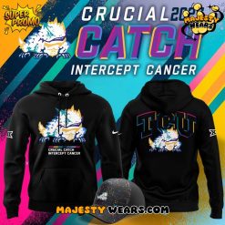 TCU Horned Frogs x Crucial Catch Intercept Cancer 2025 Special Hoodie