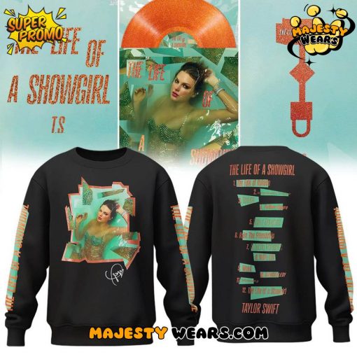 Taylor Swift “The Life of a Showgirl” Special Black Sweatshirt