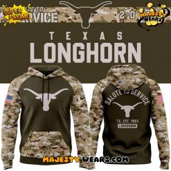 Texas Longhorns Salute To Service 2025 Special Camo Hoodie