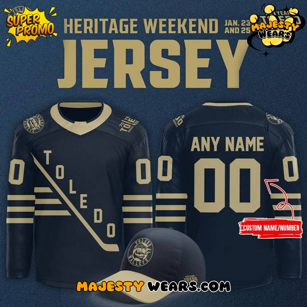Toledo Walleye Hockey Heritage Weekend Custom Jersey Toledo Walleye Hockey Heritage Weekend Custom Jersey