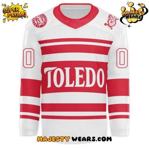 Toledo Walleye x Red Wings Night Custom Hockey Jersey