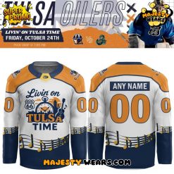 Tulsa Oilers “Livin’ on Tulsa Time” Custom Hockey Jersey