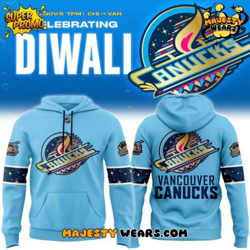 Vancouver Canucks 2025 Diwali Night Special Hoodie