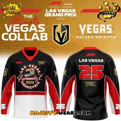 Vegas Golden Knights 2025 F1 Las Vegas GP Limited Edition Hockey Jersey