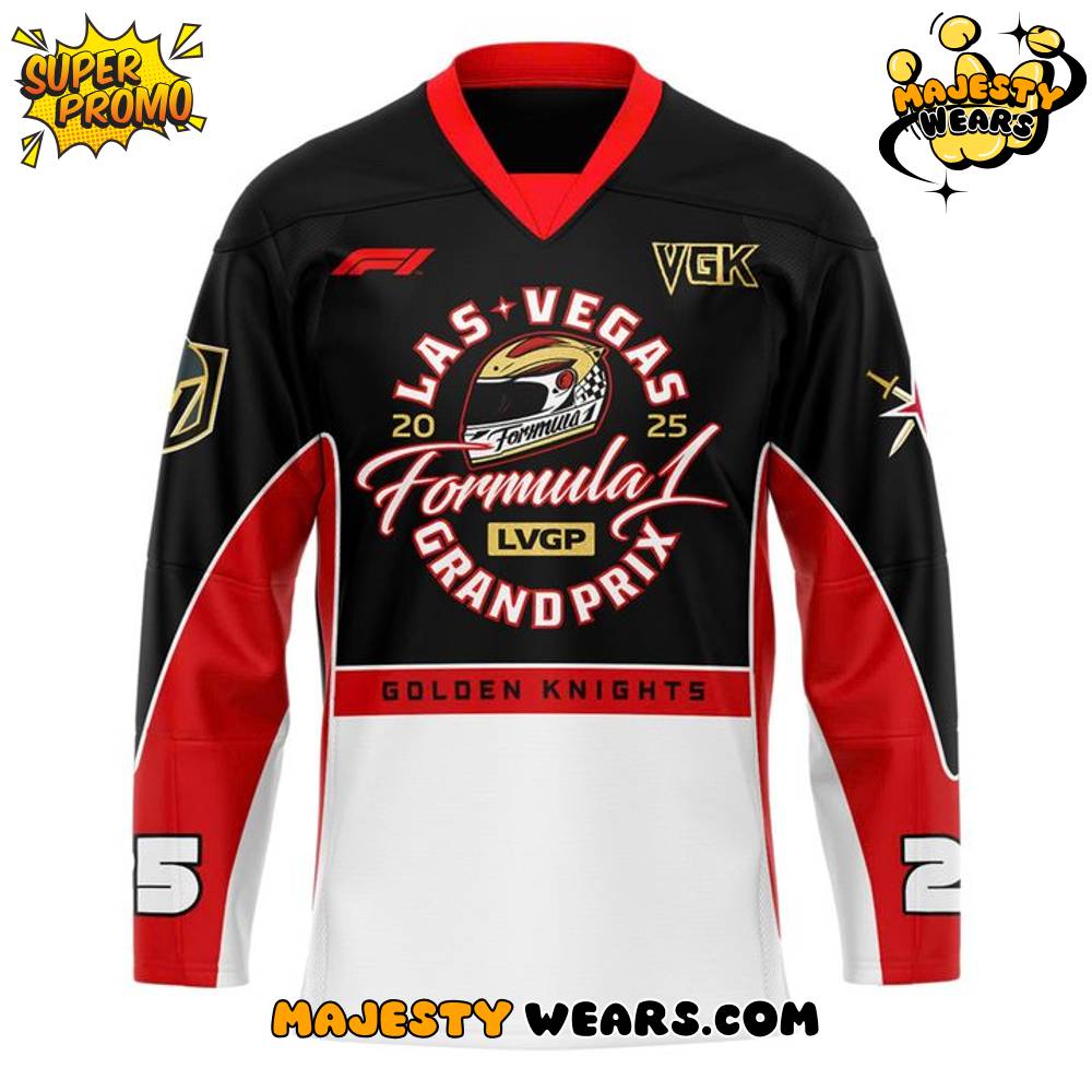Vegas Golden Knights 2025 F1 Las Vegas GP Limited Edition Hockey Jersey Vegas Golden Knights 2025 F1 Las Vegas GP Limited Edition Hockey Jersey