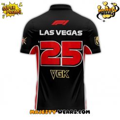 Vegas Golden Knights 2025 F1 Las Vegas GP Special Polo Shirt