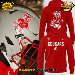 Washington State Cougars “Beanie Coug 1920-1940” Logo Uniform Special Red Hoodie