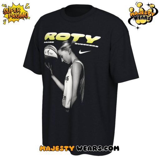Wings Paige Bueckers 2025 WNBA Rookie of the Year Black T-Shirt