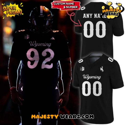 Wyoming Cowboys “Coal Edition” Custom Football Jersey