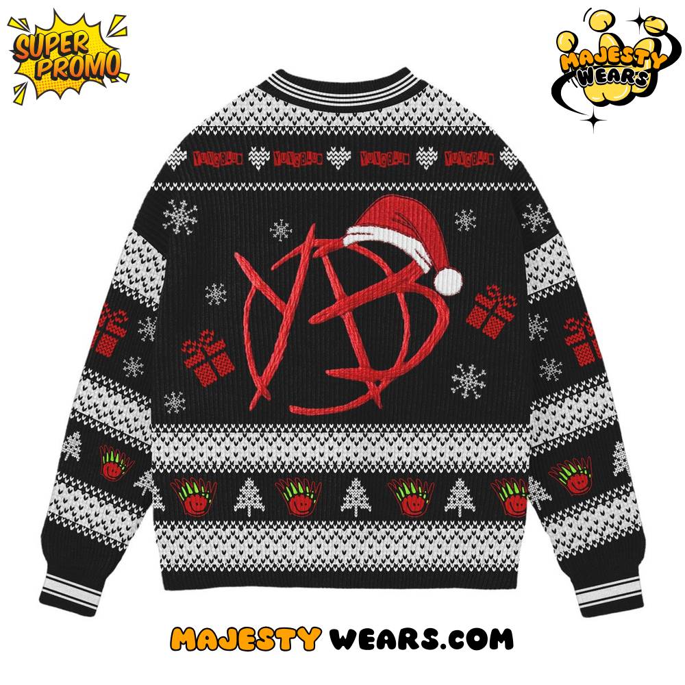 YungBlud “Be Fookin’ Happy Christmas” Ugly Sweater YungBlud “Be Fookin’ Happy Christmas” Ugly Sweater