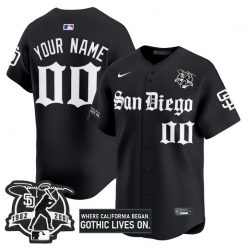 San Diego Padres ‘Gothic Edition’ Baseball Jersey