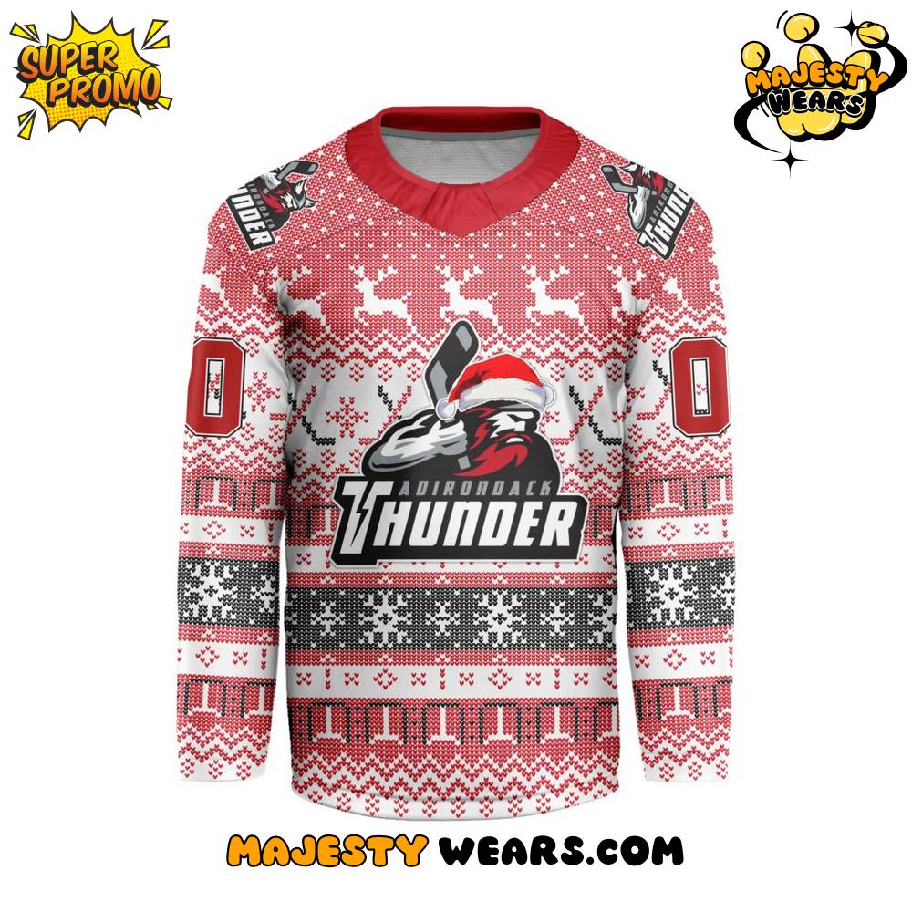 Adirondack Thunder Christmas Design Hockey Jersey Adirondack Thunder Christmas Design Hockey Jersey