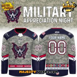 Allen Americans Military Night Appreciation Custom Hockey Jersey