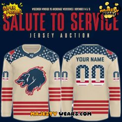 Anchorage Wolverines 2025 Salute to Service Special Hockey Jersey