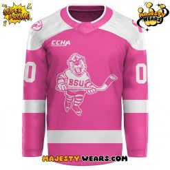 Bemidji State 2025 Pink in the Rink Custom Hockey Jersey