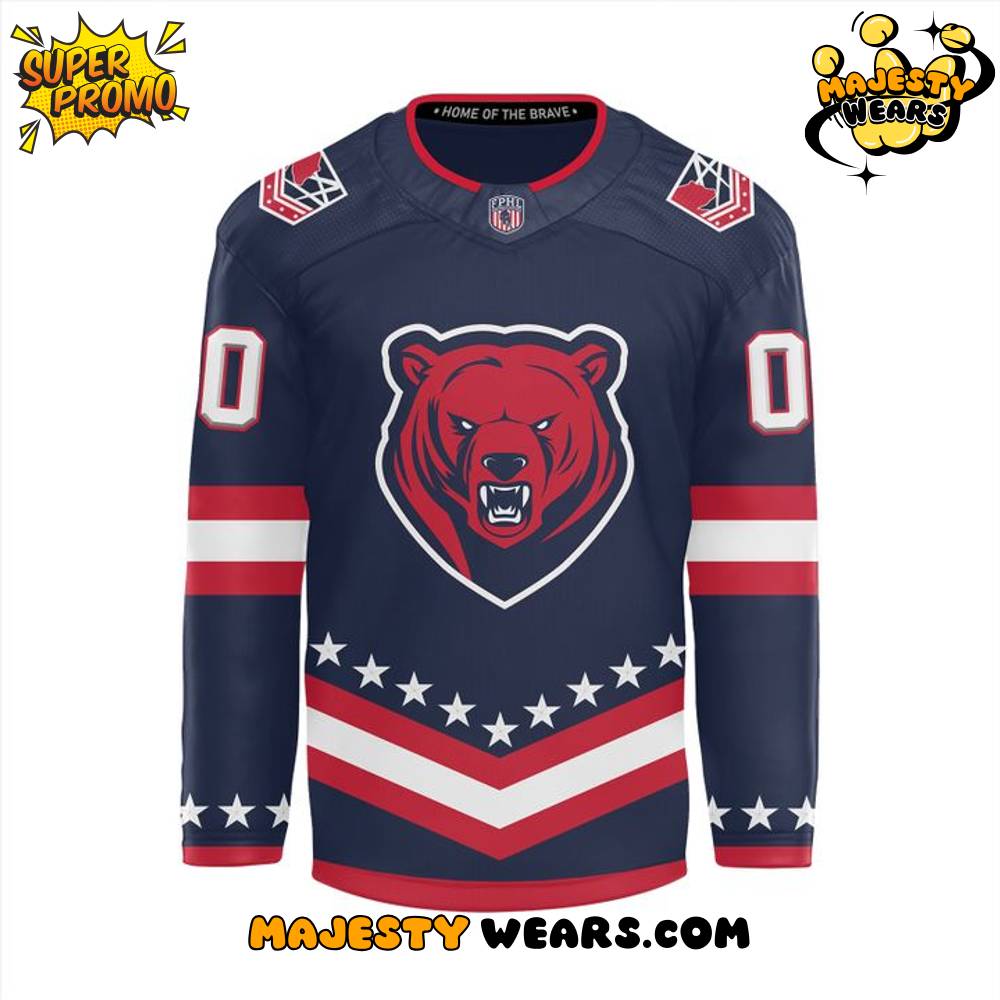 Binghamton Black Bears ”Military Night” Appreciation Custom Hockey Jersey Binghamton Black Bears ”Military Night” Appreciation Custom Hockey Jersey