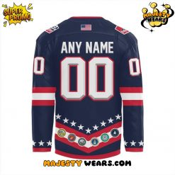 Binghamton Black Bears Military Night Appreciation Custom Hockey Jersey