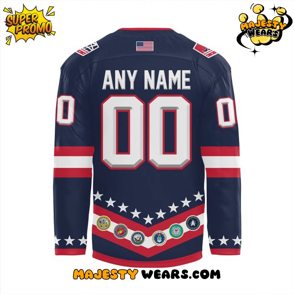 Binghamton Black Bears ”Military Night” Appreciation Custom Hockey Jersey Binghamton Black Bears ”Military Night” Appreciation Custom Hockey Jersey
