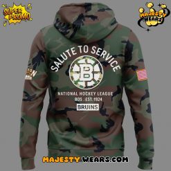 Boston Bruins Military Appreciation Night Special Camo 2025 Hoodie
