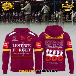 Brisbane Broncos Lest We Forget Special Hoodie