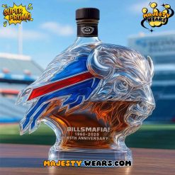 Buffalo Bills Bill Mafia 65th Anniversary Whiskey Bottle