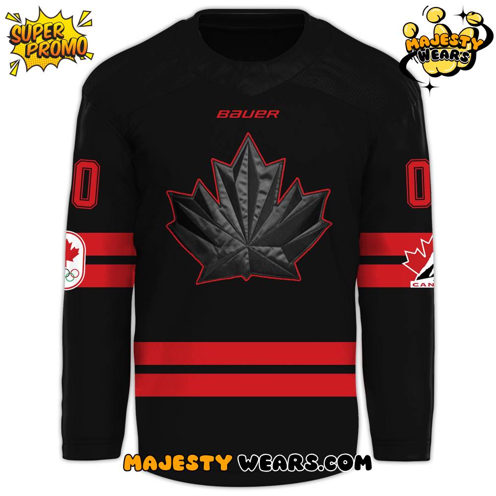 Canada Olympic 2026 “A Symbol Forged in Ice” Custom Hockey Jersey – Black Canada Olympic 2026 “A Symbol Forged in Ice” Custom Hockey Jersey – Black