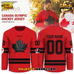 Canada Olympic 2026 “A Symbol Forged in Ice” Custom Hockey Jersey – Red