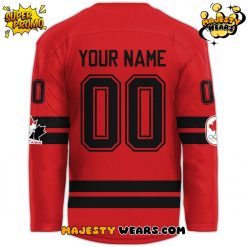 Canada Olympic 2026 A Symbol Forged in Ice Custom Hockey Jersey Red