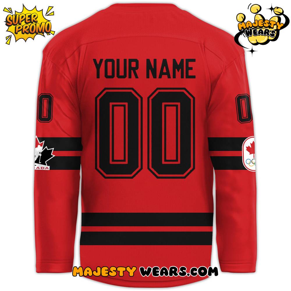 Canada Olympic 2026 “A Symbol Forged in Ice” Custom Hockey Jersey – Red Canada Olympic 2026 “A Symbol Forged in Ice” Custom Hockey Jersey – Red