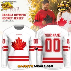 Canada Olympic 2026 “A Symbol Forged in Ice” Custom Hockey Jersey – White