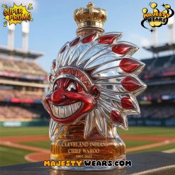 Cleveland Indians Chief Wahoo 124th Anniversary Whiskey Bottle Cleveland Indians Chief Wahoo 124th Anniversary Whiskey Bottle