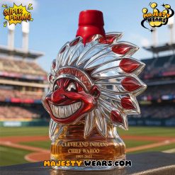 Cleveland Indians Chief Wahoo 124th Anniversary Whiskey Bottle
