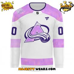 Colorado Avalanche Cancer Night 2025 Special Hockey Jersey