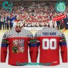 Czech Ice Hockey Association 2024 World Champions White Hockey Jersey Czech Ice Hockey Association 2024 World Champions White Hockey Jersey
