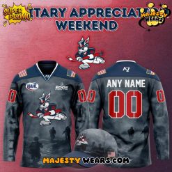 Danbury Hat Tricks Military Night Appreciation 2025 Custom Hockey Jersey